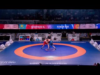 Asian OG2024 130kg 1_2 Alimkhan SYZDYKOV (KAZ) vs. Roman KIM (KGZ)