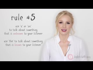 English with Lucy 9 RULES OF ARTICLES - A, AN, THE or 'THEE'  - Use and pronounce correctly every time!