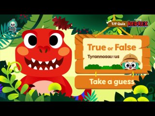 Red-Rex True or False   Pinkfong  Hogi   Hogi Mini Game   All about Dinosaurs   Learn with Hogi