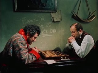 Игра в шашки с Ноздрёвым — х/ф«Мёртвые души»(1984)