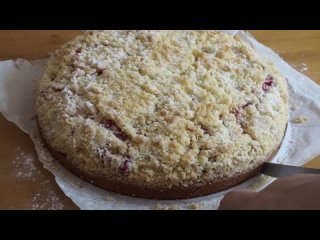 Восхитительный Пирог с клубникой и штрейзелем!Strawberry Cake