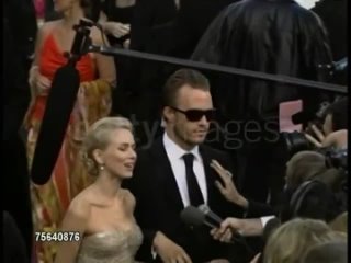 Heath Ledger and Naomi Watts on the red carpet