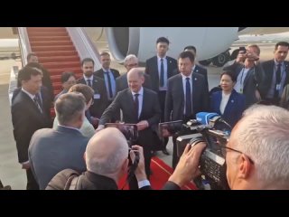 Шольц сегодня прибыл в Китай на встречу с Си Цзиньпином