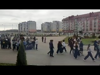 Учебная эвакуация в 37-й школе Великого Новгорода