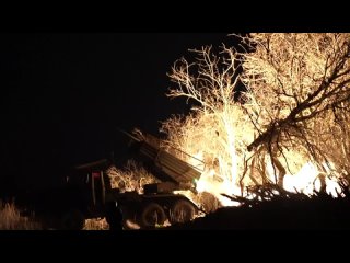 Grad MLRS teams of the border protection force destroyed the Ukrainian armys temporary deployment sites, military hardware an