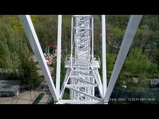 Видео с колеса обозрения в парке Гагарина часть 2
