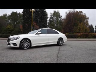 Mercedes-Benz S222 белого цвета