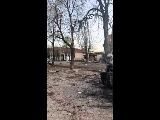 ️Les conséquences de l’arrivée au point de déploiement temporaire de formations ukrainiennes dans le village. Belopolye, région