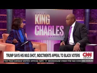 Former NBA star Charles Barkley brags that he will punch blacks wearing pro-Trump tees