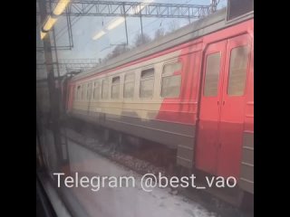Сошел с рельсов поезд с пассажирами на МЦД-4 в районе станции Апрелевка.