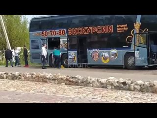 В районе Некрасова под Калининградом заглох туристический автобус