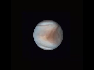 Таймлапс облачной Венеры, от межпланетной станции Акацуки в ультрафиолетовом спектре☁

Атмосфера Венеры постоянно находится в со