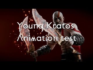 Young Kratos Blender Animation