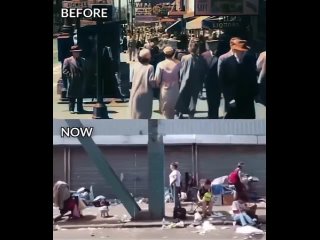 Сан-Франциско, Калифорния, США - 70 лет назад и сейчас