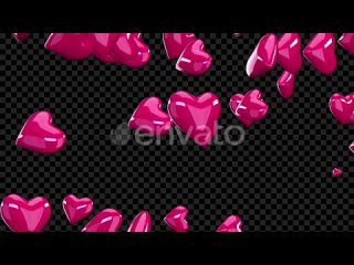 valentine-3d-heart-falling-down-rose-pink