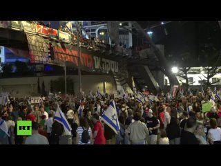 EN DIRECT : nouvelle manifestation antigouvernementale  Tel-Aviv