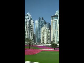 Dubai Marina - самый дорогой и фешенебельный район с огромными небоскрёбами в Дубае