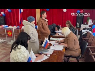 Заместитель губернатора Херсонской области Татьяна Кузьмич проголосовала на выборах Президента России