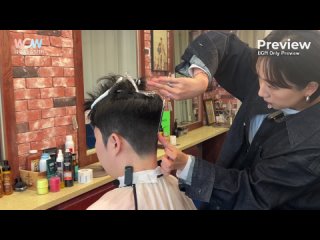 와뷰티TV ｜ Wow Beauty ASMR - ASMR ｜ I just got my hair cut by Lady Barber in korea barber shop