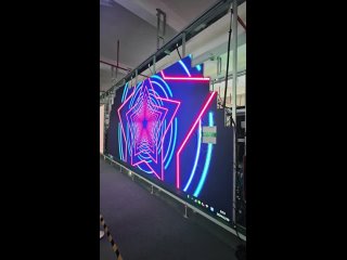 This kind of LED screen is very flat after installation.