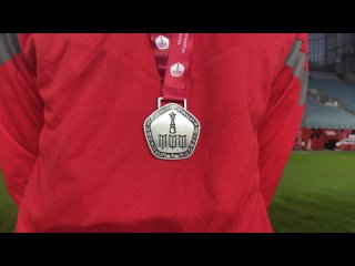 Награждение команды СШОР серебром Чемпионата Москвы U-19