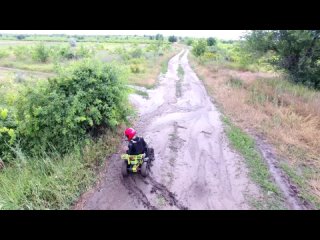 Funny Kid Washing and Riding on Power Wheel and the Quad Bike stuck in the Mud   Kidscoco Videos