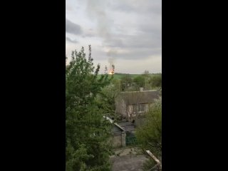 In the Kharkov region, a pipeline explosion occurred at the largest gas field. The flame column is about 70 meters. Asphalt melt