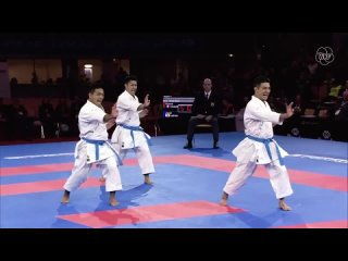 Karate FINAL. Male Team Kata JAPAN. Kata Anan. 2016 World Karate Championships