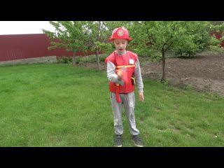 Fireman Ride on Electric Car Mercedes S Class Fixing  Outdoor Play