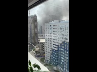 Пожар в одном из Краснодарских ЖК