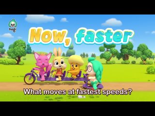 What moves faster!   Now, faster!   Sing Along with Hogi   Nursery Rhymes   Pinkfong  Hogi