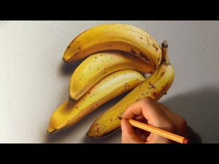 реалистичный рисунок бананов.