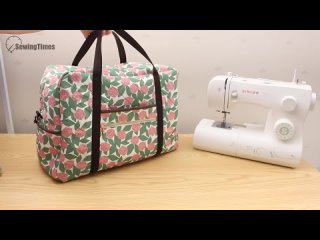 DIY BIG TRAVEL BAG _ Sewing Machine Carrying Case TUTORIAL [sewingtimes]