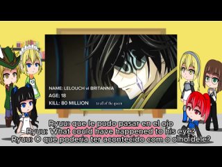 Danmachi React To Bell as Lelouch Lamperouge //reacciona a Bell es Lelouch //Bell como Lelouch