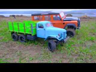 RC Cars 6x6 Zill 131 Adventure  Off Road Race - Land Rover, Blue Crawler