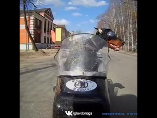 Рыбинский доберман Панчо покоряет дороги на мотоцикле