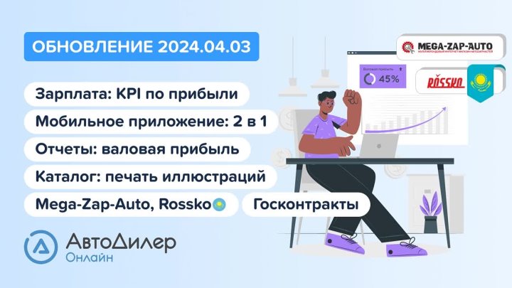 Обновление АвтоДилер Онлайн, версия 2024.04.03