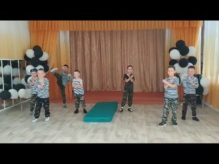 Танец Солдаты, старшая логопедическая группа Речецветик, МКДОУ Детский сад №5 г. Пласта
