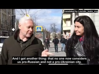 The mayor of Kharkov, appointed by Kiev, Terekhov, in broken Ukrainian, tries to convince the journalist that in the western par
