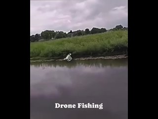 Неудачная рыбалка с помощью дрона