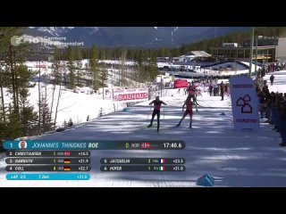 Biathlon, BMW IBU World Cup /Mass Start Men / Canmore / , ZDF
