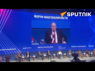 Latest statements by Russian-American television host and political scientist Dimitri K. Simes at the Multipolarity Forum in Mos