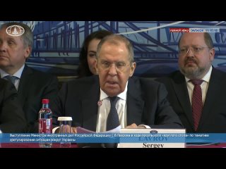 Выступление министра иностранных дел РФ С.В.Лаврова в ходе круглого стола по ситуации вокруг Украины (4 апреля 2024)