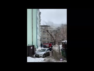 В Казани в пятиэтажке на Газовой улице случился пожар