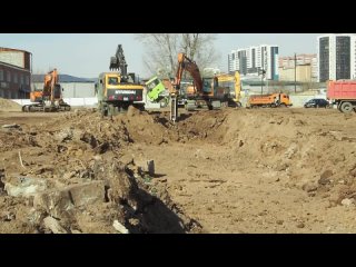 В Улан-Удэ на месте будущего здания театра «Байкал» стартовали работы по устройству котлована