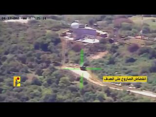 The destruction of the radar of the Israeli Iron Dome air defense system by a Hezbollah ATGM operator