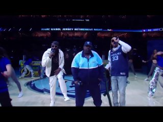 DJ Paul x 8Ball & MJG performance at Memphis Grizzlies game