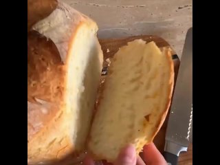 Быстрый хлеб без замеса, как из французской пекарни