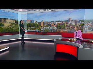 Kaye Forster BBC ONE East Midlands Today weather April 8th 2024 HD