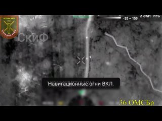 UAV Operators of the 36th motorized rifle brigade of the Vostok group attacked an enemy group